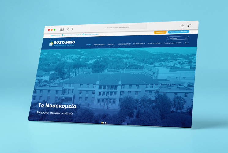 Website design for Healthcare Institution